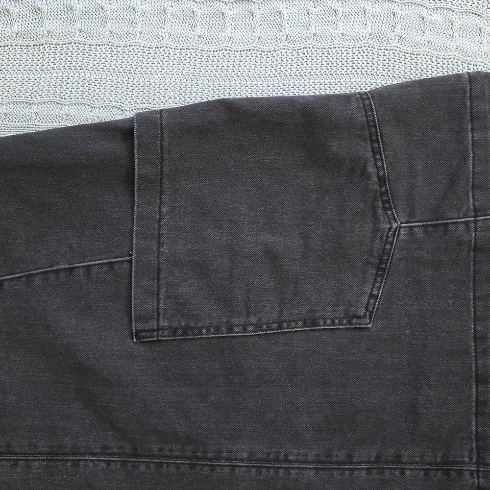 WE THE FREE High Roller Skirtall Large Mineral Black Free People EUC - Picture 6 of 9